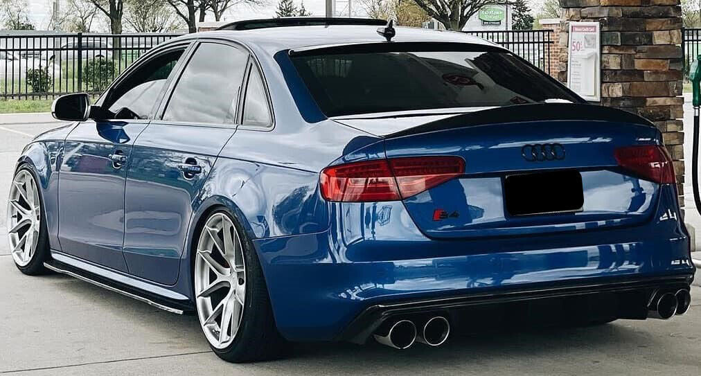 FOR AUDI A4 B8 S4 RS4 SALOON 2013-2016 STYLE ROOF SPOILER LIP OEM FOR UNPAINTED